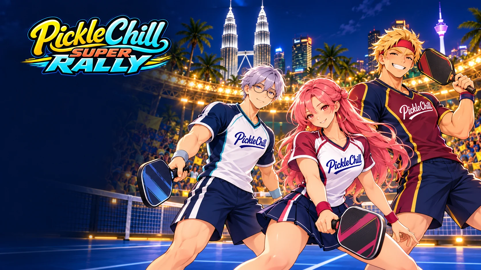 PickleChill Super Rally promotional key art