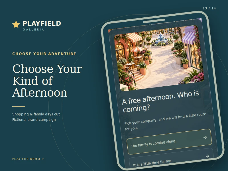 Choose Your Adventure playable demonstration